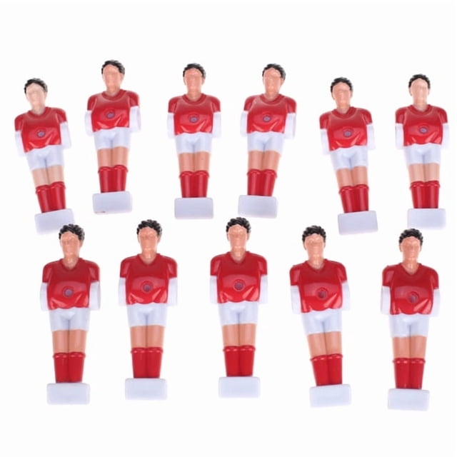 11 Pedazos de de Futbolín de de plasticó Duro para Deportista Color Rojo