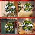 thumbnail image 6 of 20 inch Christmas Wreaths-Christmas Wreath with Lights LED,Battery Operated LED light with cute little decorations Wreath for christmas festival party, patio,farmhouse decoration, 6 of 8