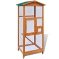 thumbnail image 3 of vidaXL Outdoor Large Bird Cage Small Animal House 2 Doors Wood, 3 of 6