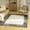 Ivory Black, variant on Nourison Pacific Shag 5'3" x 7'3" Ivory Grey Shag Indoor Rug