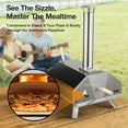 thumbnail image 6 of HiMombo Dual Fuel Outdoor Pizza Oven, Stainless Steel Portable, 6 of 12