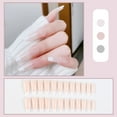 thumbnail image 7 of UDIYO 1 Set Full Fake Nails Nail Art Accessories Detachable Wearable French Fake Nails Manicure Decals Patch with Glue for Women, 7 of 7