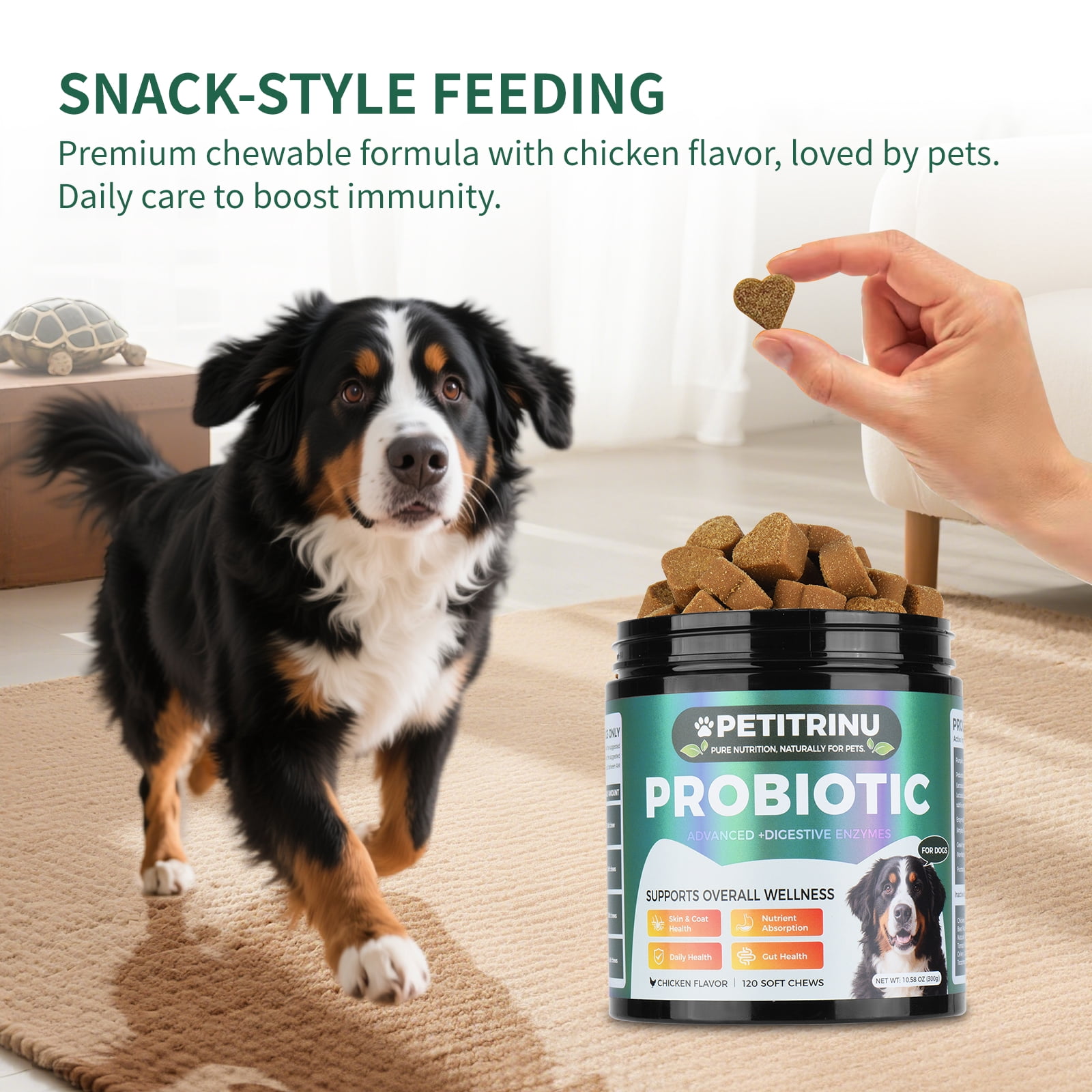 120 Chews Probiotics for Dogs
