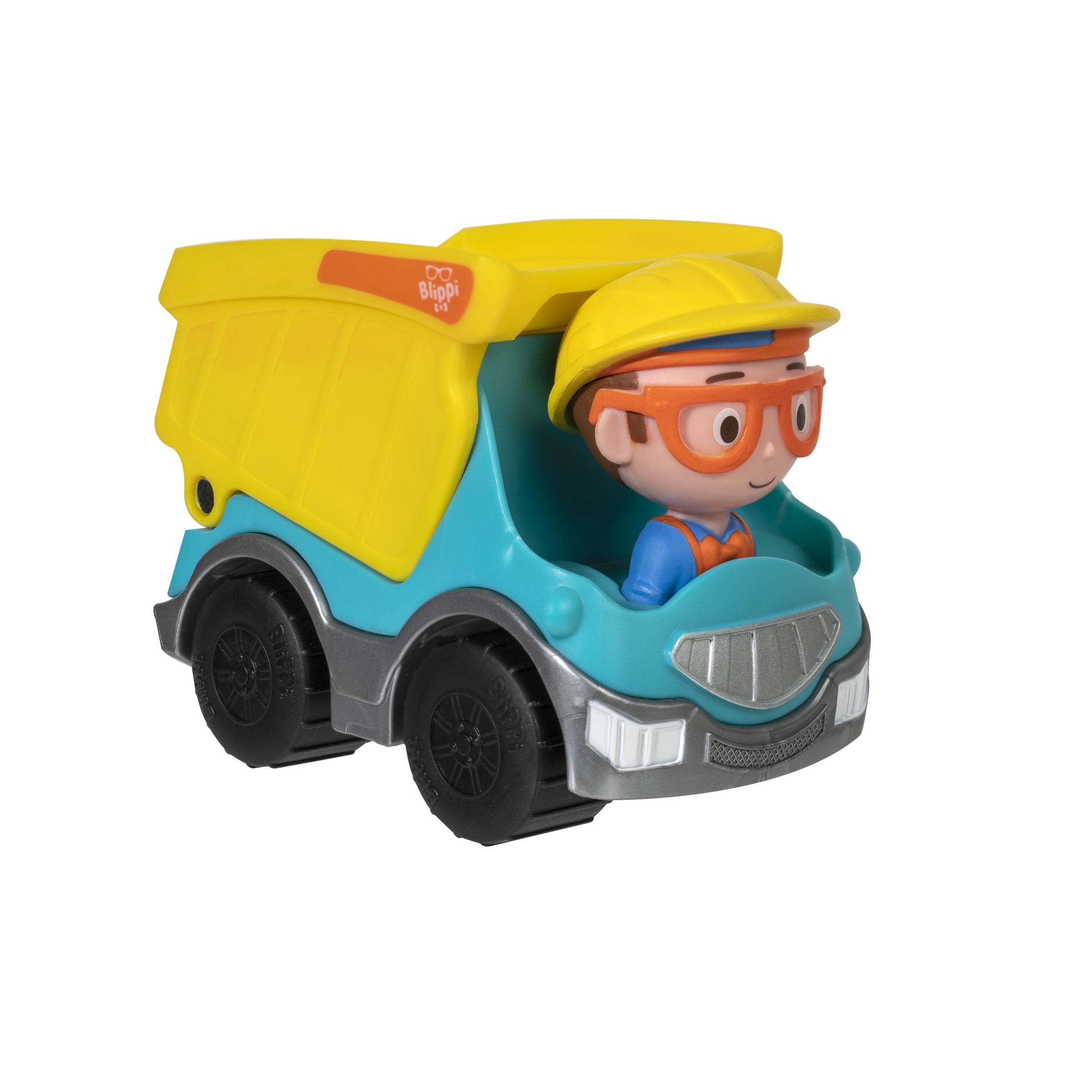 Blippi Mini Vehicles Perfect for Young Children Each with a Blippi Toy Figure Seated Inside Including Blippi Skid Steer and Blippi Ambulance