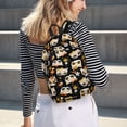 thumbnail image 7 of Balery Cat Skulls and Flowers Vintage Canvas Backpack for Men and Women - Large Capacity, Durable Travel Laptop Bag for School, Work, Hiking, and Outdoor Activities, 7 of 7