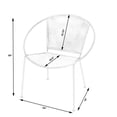 thumbnail image 3 of Butler Specialty Milo White Leather Accent Chair, 3 of 7