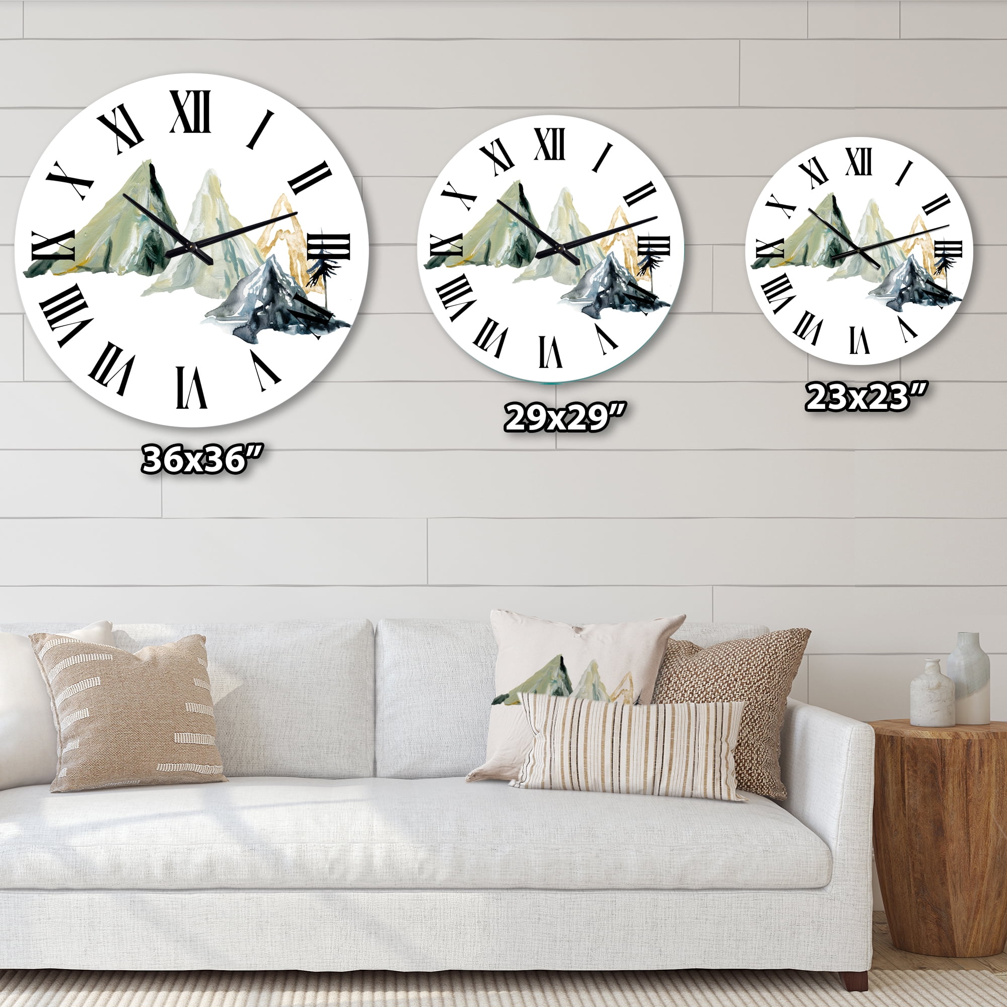 Designart 1 in Quartz Modern/Contemporary Wall Clock
