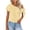 Yellow, variant on RRMuAzgs Crochet Knit Top for Women Ruffle Solid Color Off the Shoulder Blouses Summer Beach Vacation Clothes