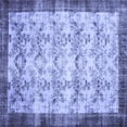 thumbnail image 1 of Ahgly Company Machine Washable Indoor Square Persian Blue Traditional Area Rugs, 7' Square, 1 of 4