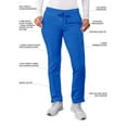 thumbnail image 3 of Adar Addition Scrubs For Women - Skinny Leg Cargo Drawstring Scrub Pants, 3 of 7