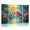 Color 1, variant on 8 Pack Art Acoustic Panels Sound Absorbing Flamingo Vibrant Colorful Tropical Landscape Flora Decorative Soundproof Wall Panels Self Adhesive for Nursery Game Room Bedroom 48"x32"