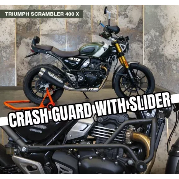 Crash Guard With Slider Fit for TRIUMPH SCRAMBLER 400 X