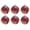 Red, variant on Haute Decor Jingle Bell Christmas Tree Ornaments, Large Size 3.35-inch Diameter, 6-Pack (Silver)