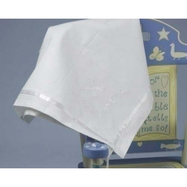 Baptismal Blanket New Baby Baptism Christening Dedication White with