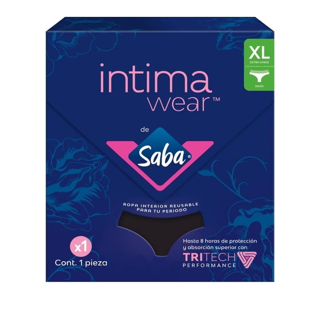 Ropa Interior Bikini para Menstruación Saba Intima Wear Color Negro ...