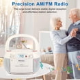 thumbnail image 4 of Reproductor de casetes de CD Boombox M-Amazup Radio Bluetooth, 4 of 8