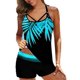 thumbnail image 1 of Women Swimsuit Tankini Set Bathing Suit Tank Shorts Swimwear, 1 of 2