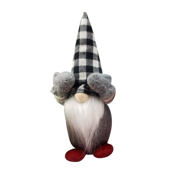 XWSHYW Decoraciones para El Hogar Adornos Navideños Muñeco con Cara Acuadros Muñeco Enano Anciano Sin Rostro Decoración