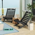 thumbnail image 6 of Hidpriva Portable All-Weather Resistant Xavier-Chair, Folding HDPE Plastic Adirondack Chairs for Outdoor Fire-Pit Patio Lawn Beach Poolside,Black, 6 of 7