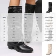 thumbnail image 3 of DeHolifer Women's Knee High Riding Boots Round Toe Block Heel Tall Boots Comfortable Pull on Boots, 3 of 8
