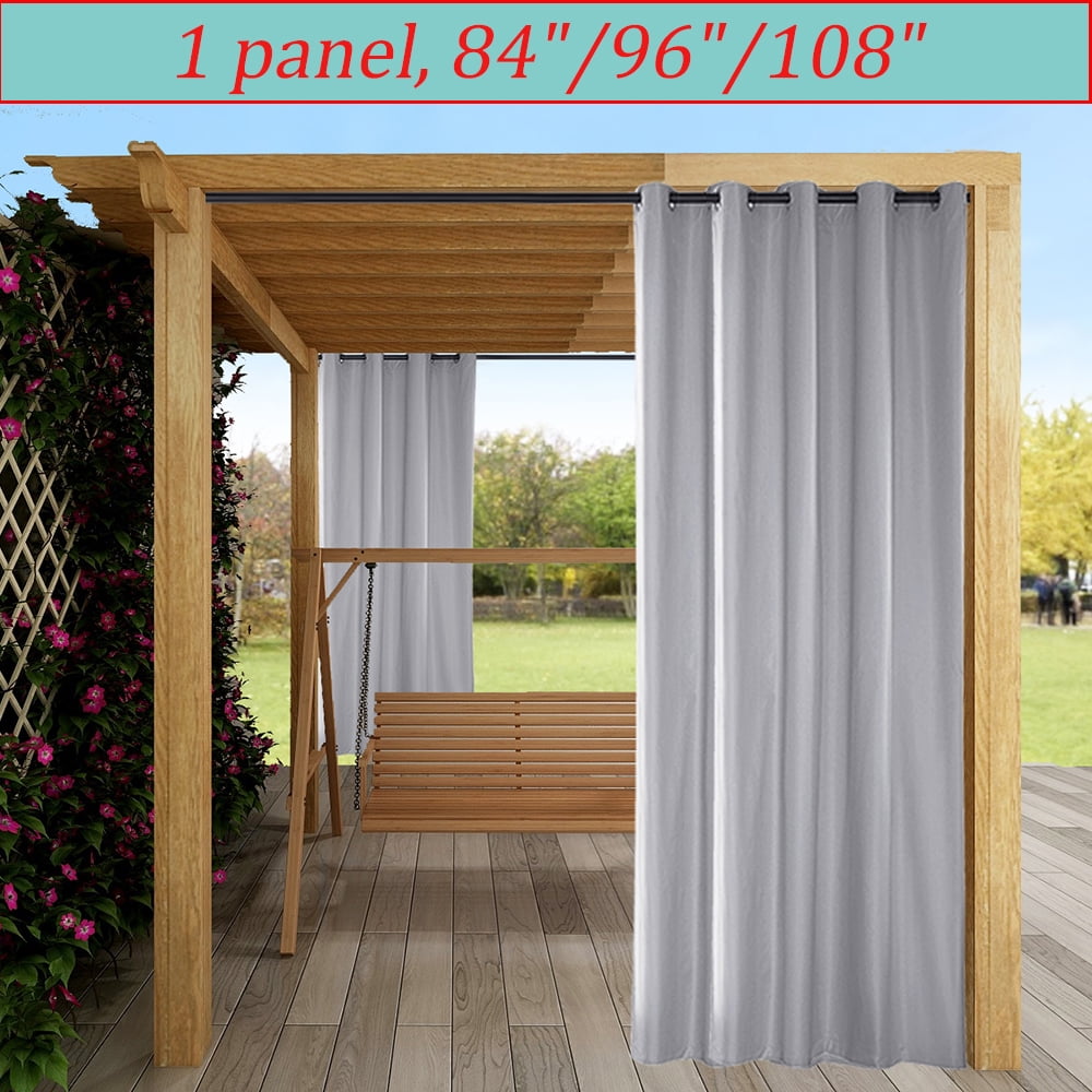 LiveGo Outdoor Blackout Curtains for Patio Waterproof Stainless Steel