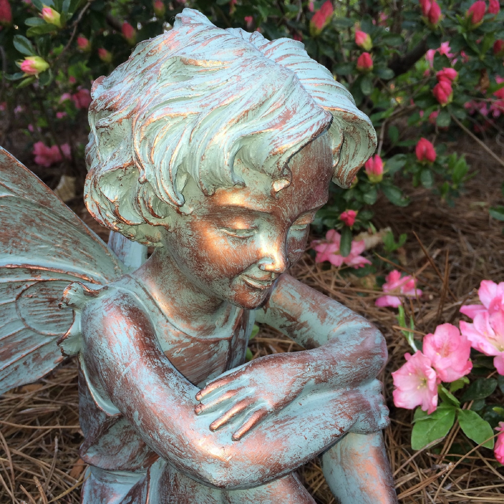 Homestyles 12"H Caroline Fairy in Bronze Patina Home Patio & Garden Large Statue