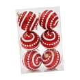 thumbnail image 1 of 6 piezas de adornos para árbol de Navidad, bolas de Navidad de espuma de 6 cm, decoración navideña para Rojo, 1 of 9
