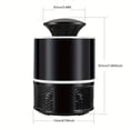 thumbnail image 3 of Compact Indoor Bug Zapper With 2-Bulb Light A Quiet Plug-In For Mosquitoes And Ideal For Bedroom And Small Use, 1Pack Black, 3 of 7