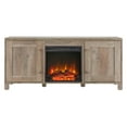 thumbnail image 3 of Evelyn&Zoe Chabot Rectangular TV Stand with Log Fireplace for TV's up to 65", Gray Oak, 3 of 7