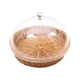 thumbnail image 1 of Cesta de pan artesanal con tapa, organizador de ratán natural, elegante frutero. 35cmx22cm, 1 of 9