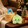 thumbnail image 6 of Cute Giant Dumpling Plush Soft Stuffed Pillow Cozy Home Decor for Living Room Bed, 6 of 9