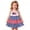 Multicolor, variant on Toddler & Little Girls Patriotic Gingham Sundress, 4th of July Tiered Ruffle Dress with Applique Comfortable Spaghetti Strap Outfit for All Summer Activities Multicolour 18-24 Months