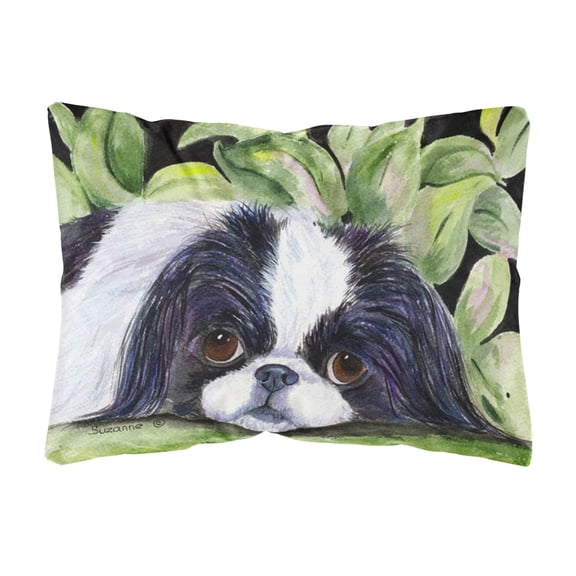 Japanese Chin Decorative Canvas Fabric Pillow