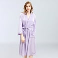 thumbnail image 1 of Cotton Waffle Robe，Couples Robes Long Kimono Bathrobe，Loungewear Dressing Gown Hotel Robe with Pockets, 1 of 5