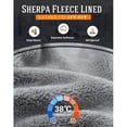 thumbnail image 2 of Pioneer Camp Men's Sherpa Lined Sweatpants Winter Warm Fleece Joggers Heavyweight Thermal Pants for Athletic Lounge Running, 2 of 5