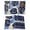 Blue, variant on Blue Palm Leaves Placemats Set of 12,Cotton Linen Fabric Place Mats,Farmhouse Summer Beige Tropical Plants Washable Decorative Table Mats Protector for Home Kitchen Dining Wedding Party Coffee Tables