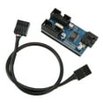 thumbnail image 3 of Divisor de encabezado USB 2.0 Bling Bling de 1 a 2 para placa base, 3 of 12