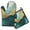 Teal Gold Marble-2, variant on Teal Gold Marble Kitchen Oven Mitt and Pot Holder Sets 2 Pcs for Baking, Cooking and Grilling, Heat Resistant Up To 392 °F