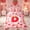 Pink D, variant on Feelyou Cute Cartoon Monogrammed J Twin Bedding for Girls, Pink Red Strawberry Fruit Bedding Comforter Set, Pink Reversible, 7 Pieces