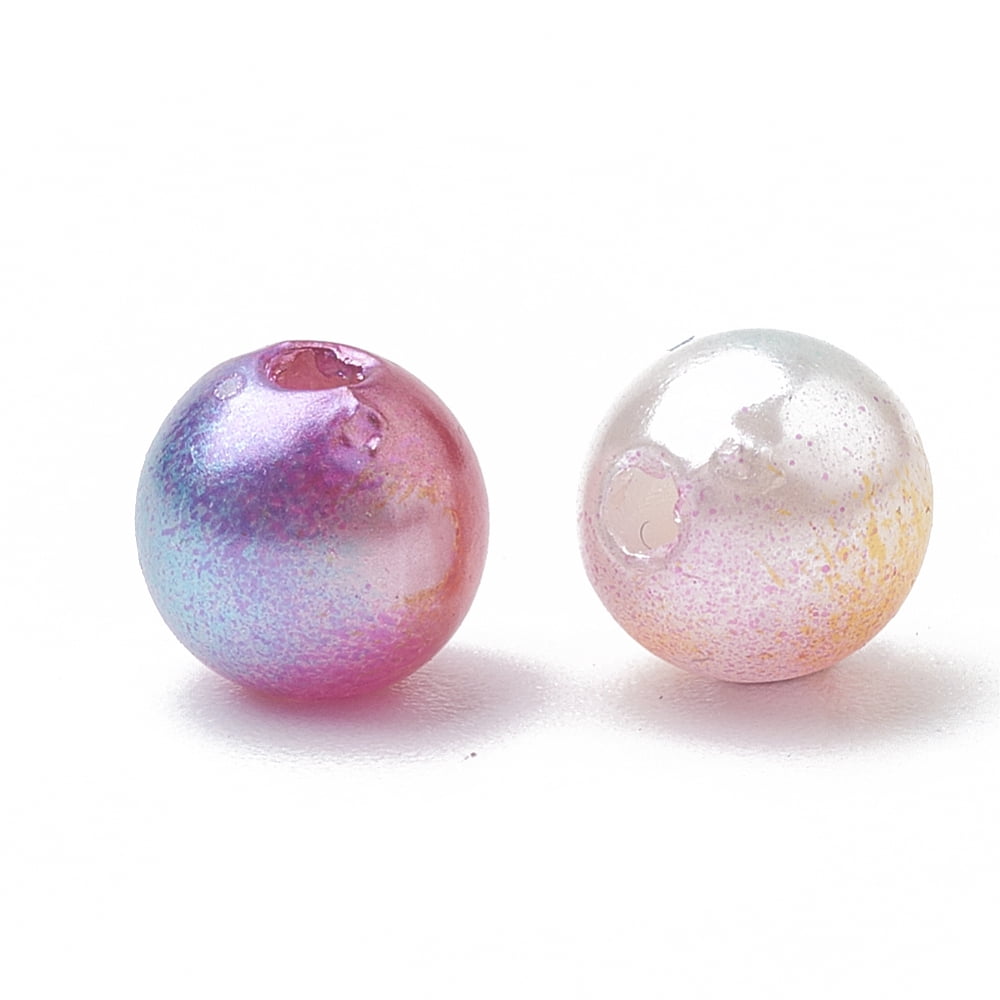500 g Acrylic Imitation Pearl Beads Round Colorful 6mm Hole: 1.5mm about 4800pcs/500g