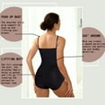 thumbnail image 4 of Cinvik Bodysuit Briefs Slim Women Shapewear Body Suit Round Neck Spaghetti Strap 1PCS Polyamide M, 4 of 6
