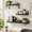 Black-Medium, variant on Carbonized Black Medium Solid Paulownia Wood Floating Wall Shelves Set of 3
