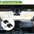 thumbnail image 2 of Unique Bargains 1Set Sun Visor Repair Kit for Dodge for Ram 1500 2019-2023 Aluminum Alloy Black Sun Visor Clip Replacement Fix, 2 of 6