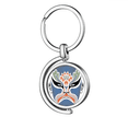 thumbnail image 1 of Pékin Tête d'Opéra Coloré Xiangjianghui Rotation Porte-Clés Porte-Clés en Métal, 1 of 2