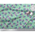 thumbnail image 3 of Soimoi Tissu Popeline de Coton Vert Imprimé Floral 1 Yard 56 Pouces de Large, 3 of 3