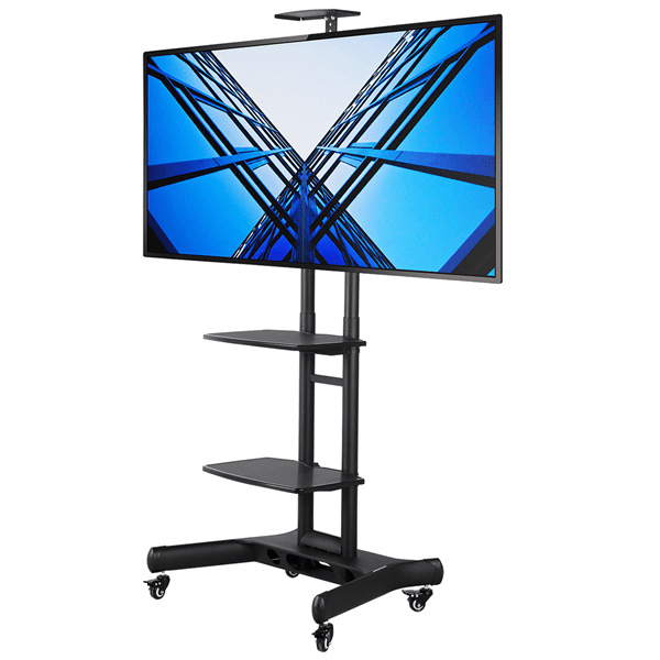 Yaheetech Adjustable Mobile TV Stand with Mount Rolling TV Cart for 32