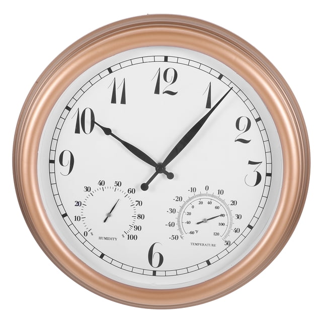 Outdoor Arab Digital Clock Wall Hanging Hygrometer Clock Outdoor Wall Decoration