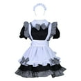 thumbnail image 1 of Disfraz de sirvienta para adultos, disfraz de Lolita para niña bonita, Disfraces de Halloween, delantal de vestido elegante para mujer con sombreros S, 1 of 8