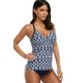 thumbnail image 4 of Alove Women's Diamond Print Push up Tankini Sexy Swimsuit, 4 of 5
