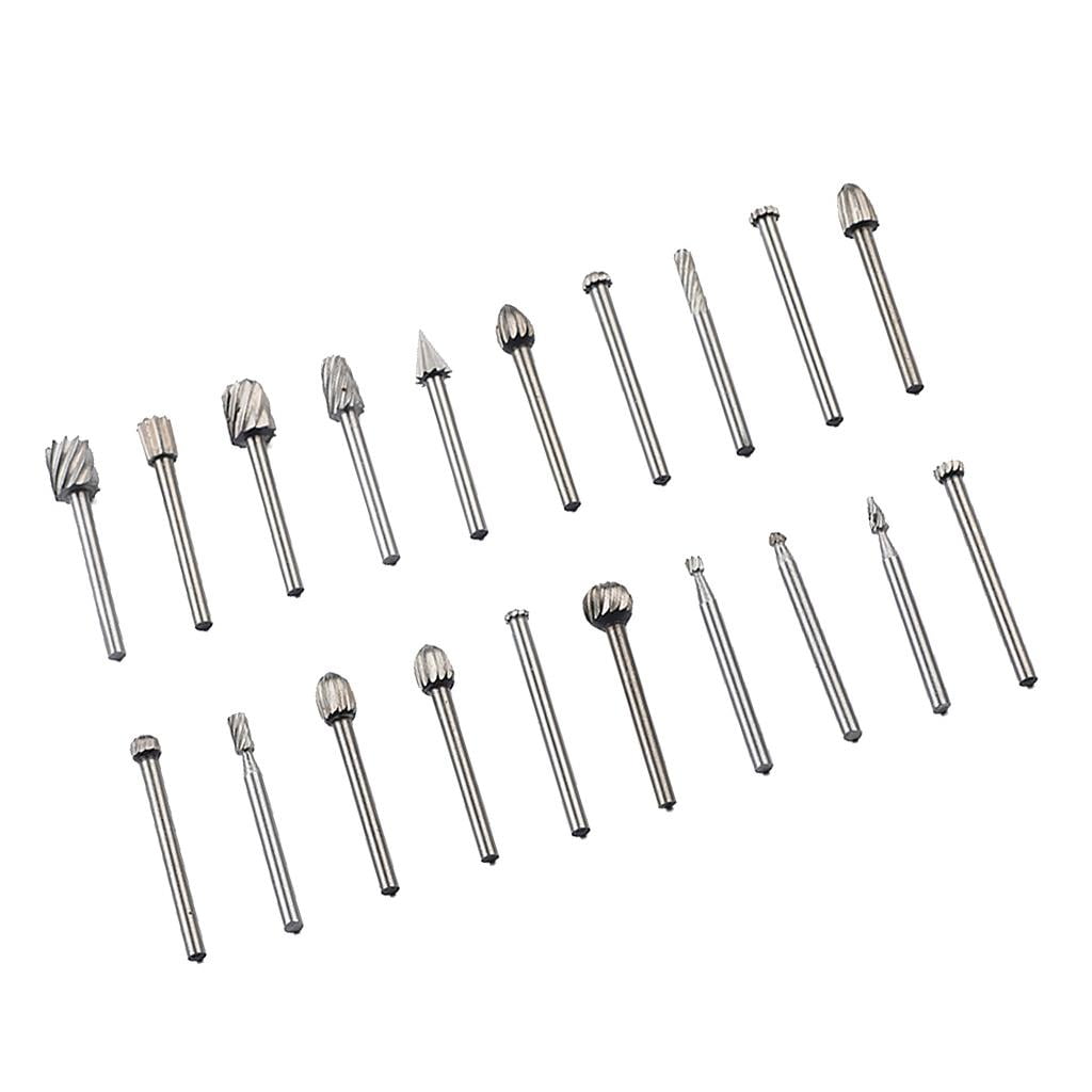 EsportsMJJ 5-teiliges HSS Fräser Set – 6,35mm Sechskantschaft, 12,7mm Kopf, Für Bohrmaschine Und Flexible Welle